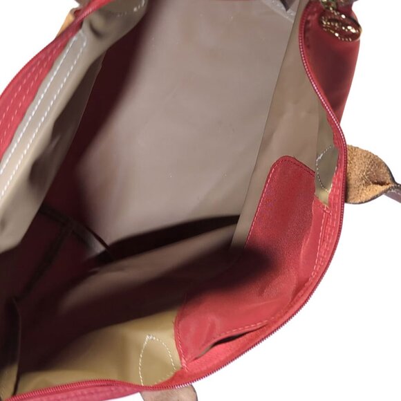 Longchamp Le Pliage Tote Red Garnet Original 'Shopping Modele' Handbag - Picture 6 of 13